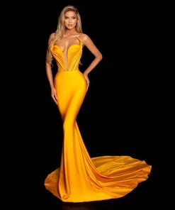 Shopalbina2022 Yellow Corset Dress
