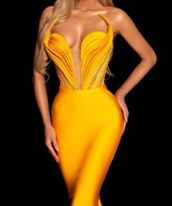 Shopalbina2022 Yellow Corset Dress