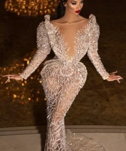 Shopalbina2022 Long Embellished Dress