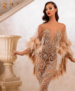 Shopalbina2022 HERMINIA Embellished Lace Dress