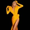 Shopalbina2022 Yellow Longuette Dress GLORIA