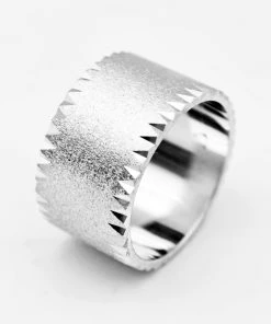 Shopalbina2022 Engraved Silver Men’s Ring Accessories
