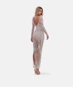 Shopalbina2022 Mid-length White-silver Dress