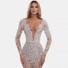 Shopalbina2022 Mid-length White-silver Dress