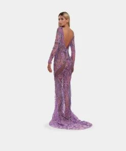 Shopalbina2022 Long Dress With Purple Embroidery And Tassels 5 Shopalbina2022 Long Dress With Purple Embroidery And Tassels