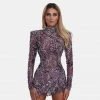 Shopalbina2022 Short Embellished Purple Dress WILD
