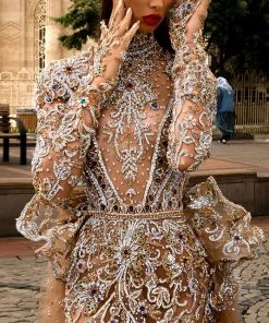 Shopalbina2022 MESMERIZING Embroidered Short Dress