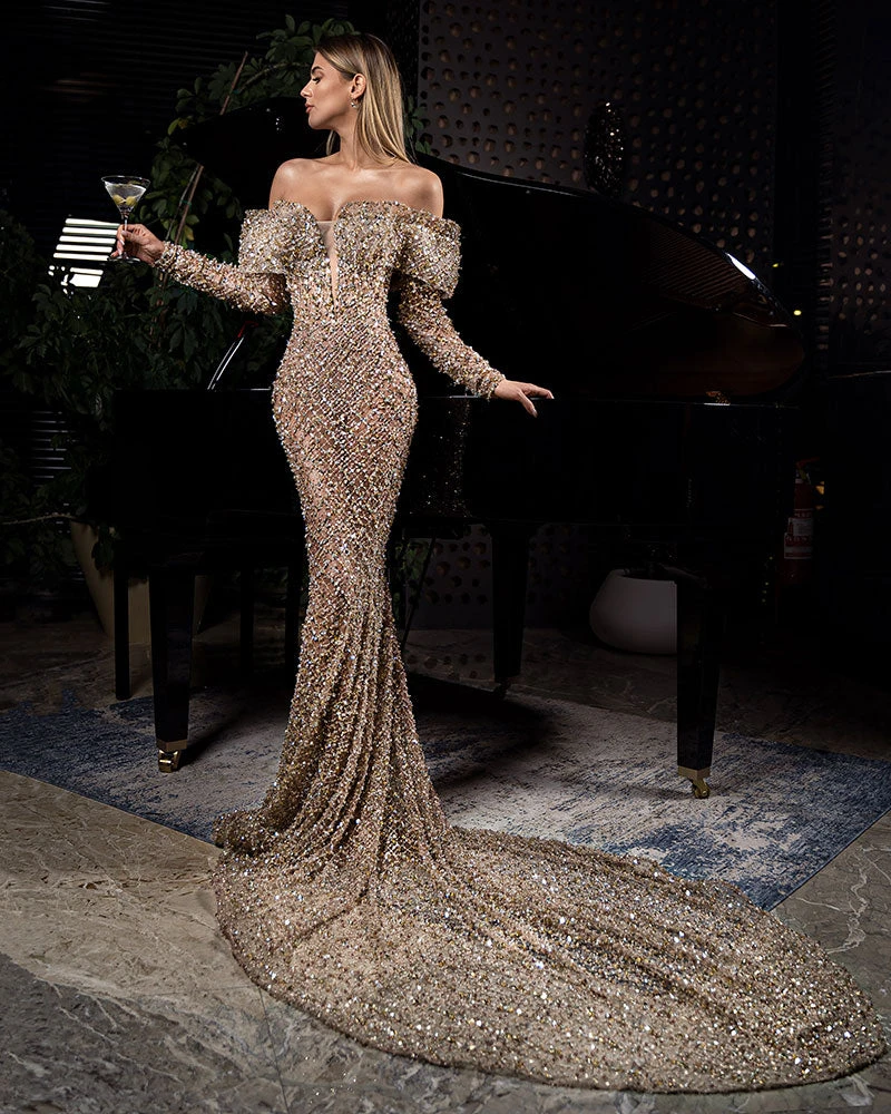 Shopalbina2022 Golden Dress REINE 1 Shopalbina2022 Golden Dress REINE