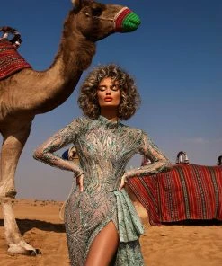 Shopalbina2022 DESERTE Long Mint Dress