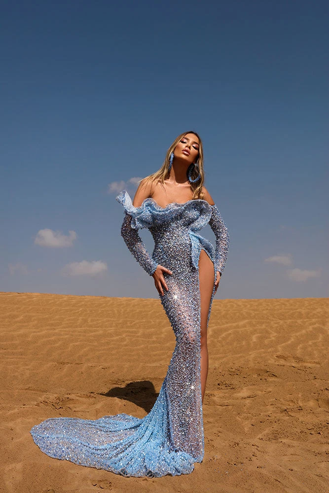 Shopalbina2022 DESERTE Long Corset Blue Dress 1 Shopalbina2022 DESERTE Long Corset Blue Dress