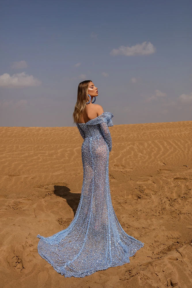 Shopalbina2022 DESERTE Long Corset Blue Dress 2 Shopalbina2022 DESERTE Long Corset Blue Dress