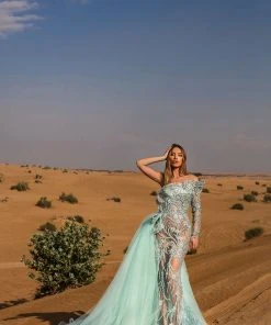 Shopalbina2022 Long Mint Corset Dress DESERTE