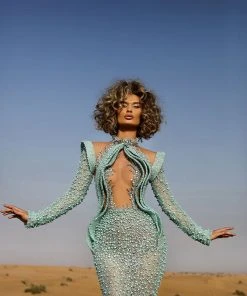 Shopalbina2022 DESERTE Mint Elegant Dress