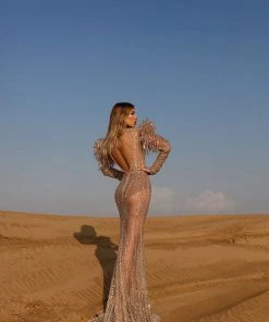 Shopalbina2022 Long Bronx Dress DESERTE