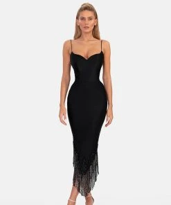 Shopalbina2022 Classy Black Dress