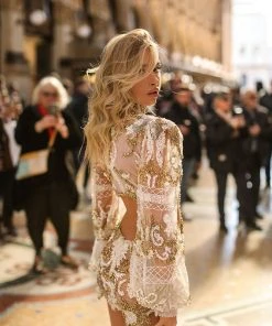 Shopalbina2022 Short High Neck Loose Sleeved Dress BELLA