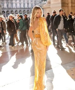 Shopalbina2022 BELLA Yellow One Sided Dress