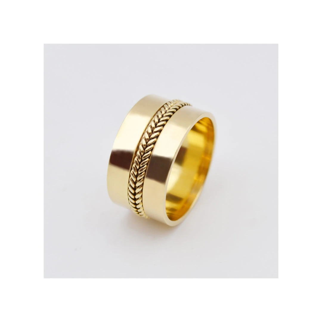 Shopalbina2022 Accessories Braided Chain Ring 1 Shopalbina2022 Accessories Braided Chain Ring