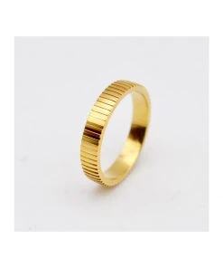 Shopalbina2022 Simple Ring With Lines Detailing