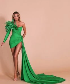 Shopalbina2022 Green Short Dress