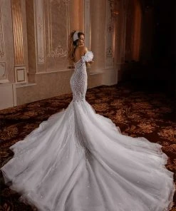 Shopalbina2022 One Shoulder Mermaid Bridal Gown 6 Shopalbina2022 One Shoulder Mermaid Bridal Gown