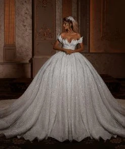 Shopalbina2022 Off Shoulder Bridal Gown