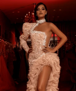 Shopalbina2022 Long Crystal Dress