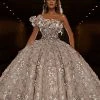 Shopalbina2022 Bridal Couture One Ruffle Shoulder Bridal Gown