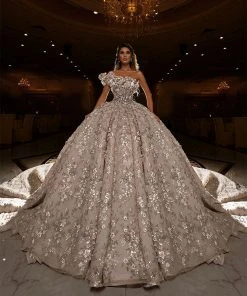 Shopalbina2022 Bridal Couture One Ruffle Shoulder Bridal Gown 8 Shopalbina2022 Bridal Couture One Ruffle Shoulder Bridal Gown