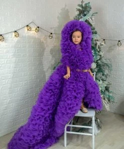 Shopalbina2022 Purple Tulle Dress Children